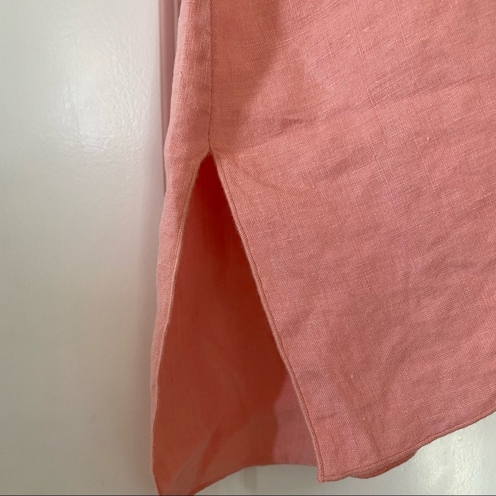 ⭐️NWT!⭐️Johnny Was Sabriya Boho Embroidered Peach Linen Drape Top Sz S $250 Rtl - Picture 10 of 15